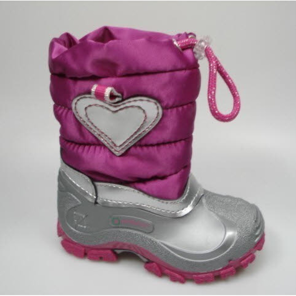 M-Moonboot PVC       pink Spirale