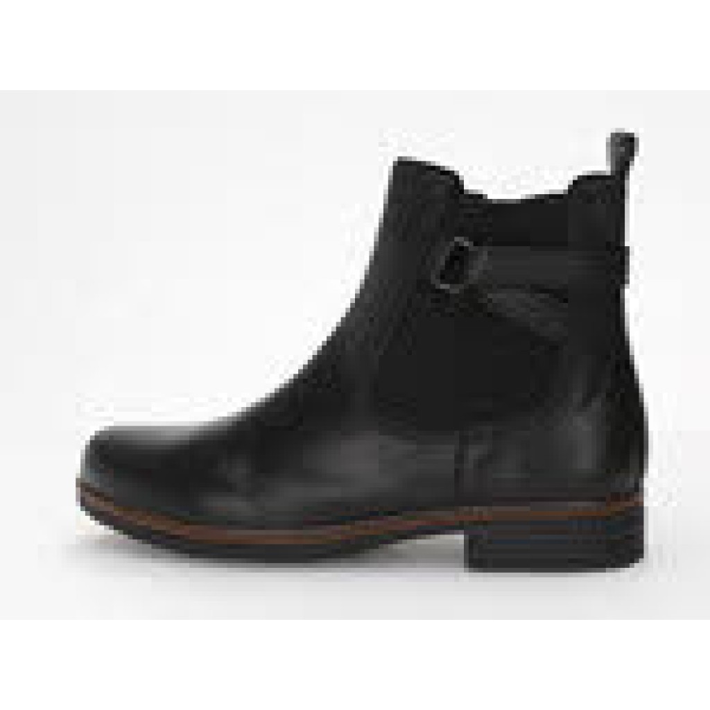 D Stiefelette LEder  schwarz