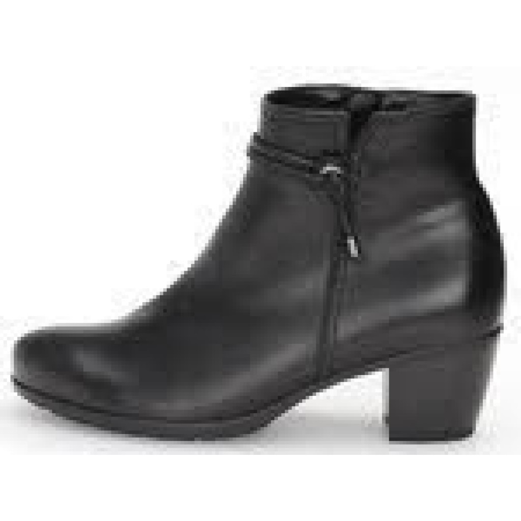 D Stiefelette LEder  schwarz