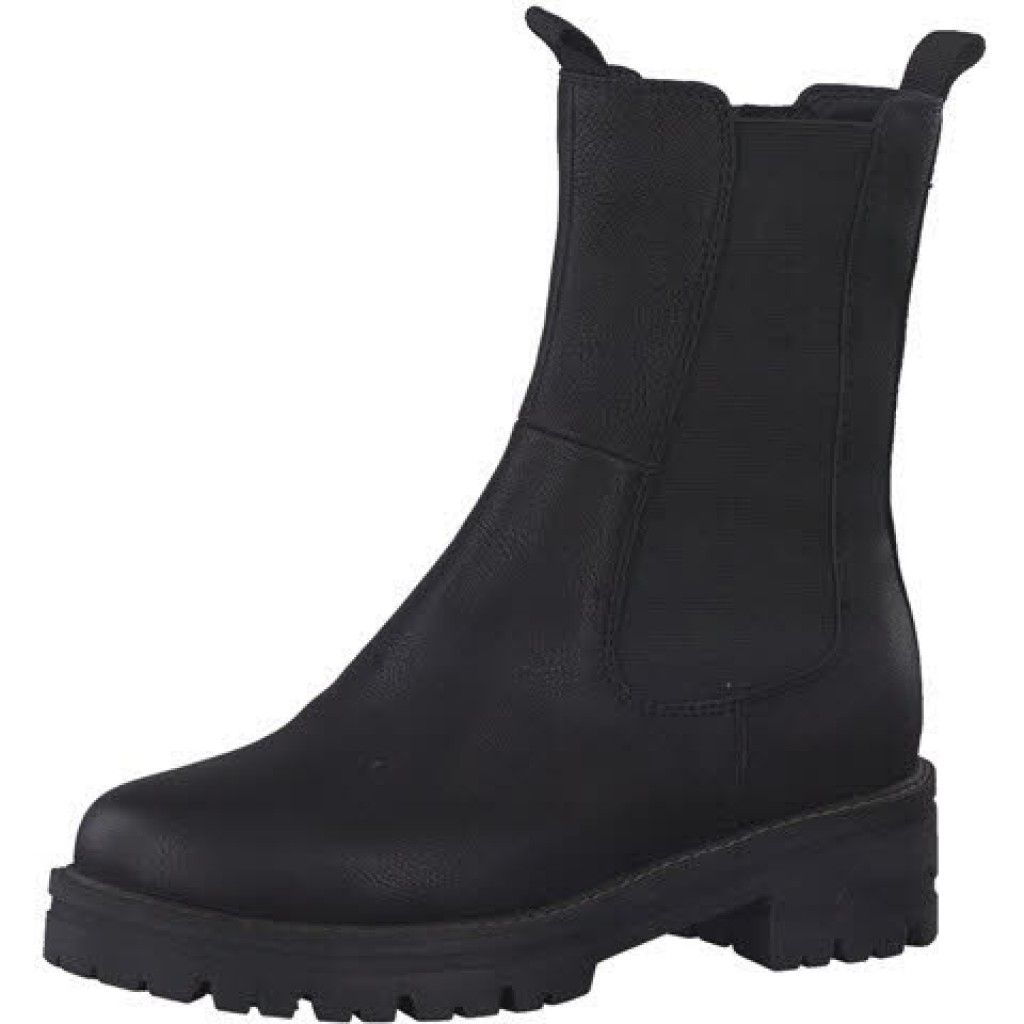 D Stiefelette Synth  schwarz Weite H