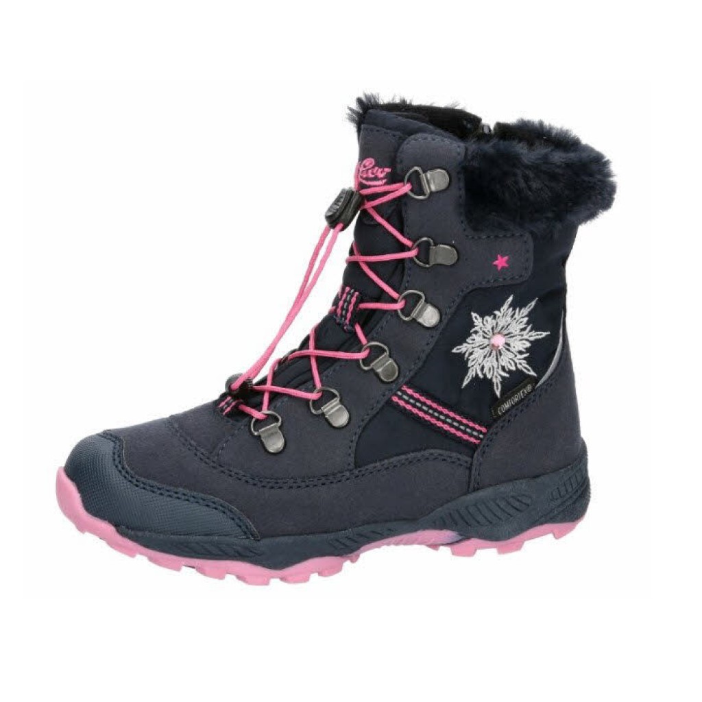 M Moonboot Tex       blau rosa