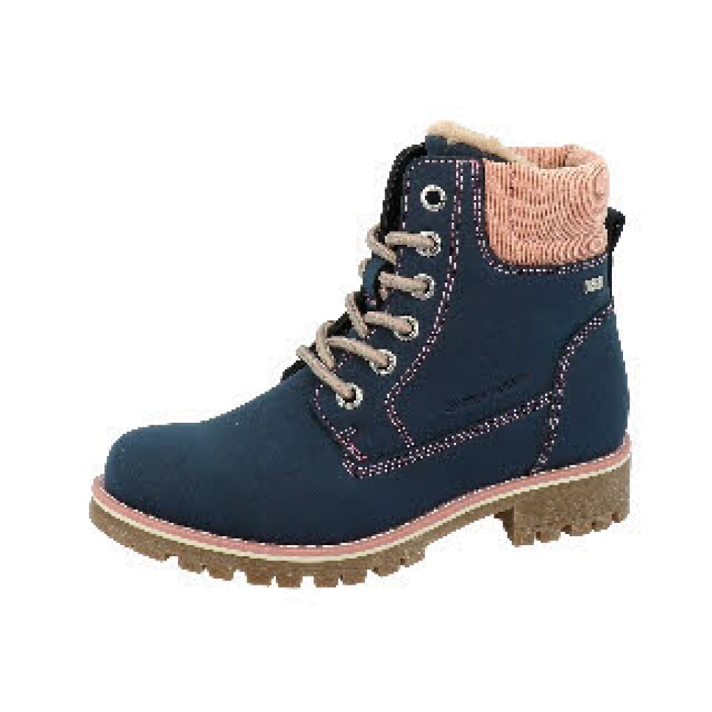 M Schnürstiefel TEX  blau