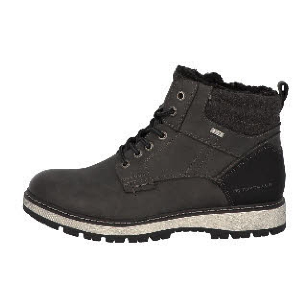 H Schnürstiefel Tex  schwarz