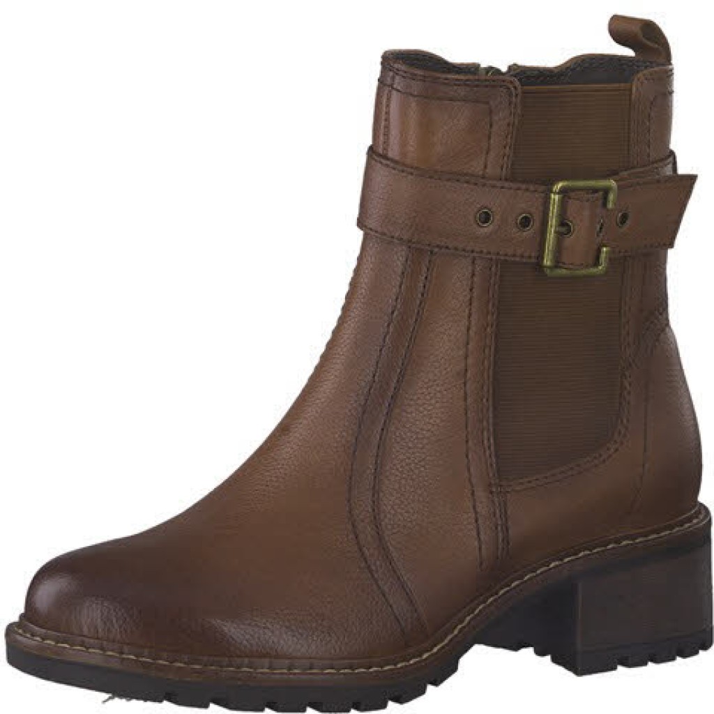 D Stiefelette Leder  braun