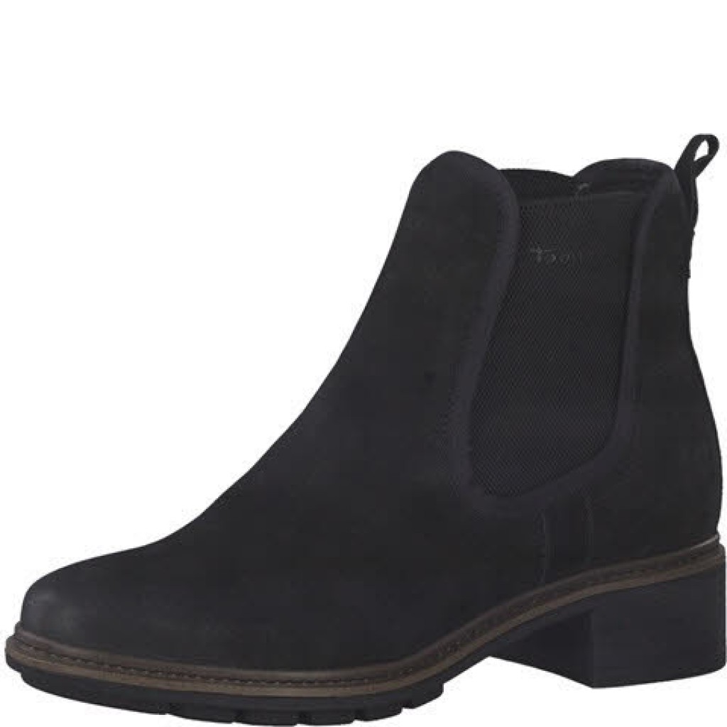 D Stiefelette LEder  schwarz