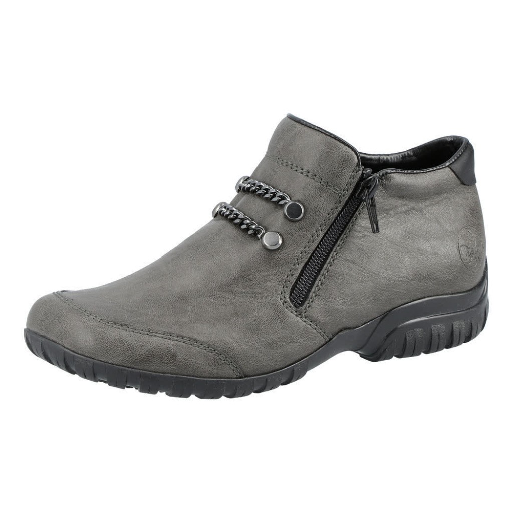 D Stiefelette Synth  dunklegrau Weite H