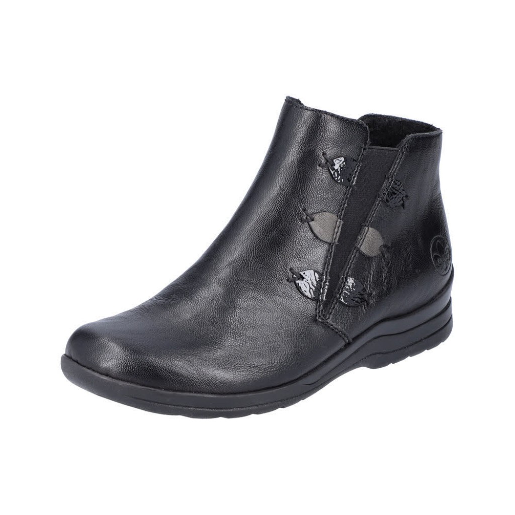 D Stiefelette Synth  schwarz Weite H