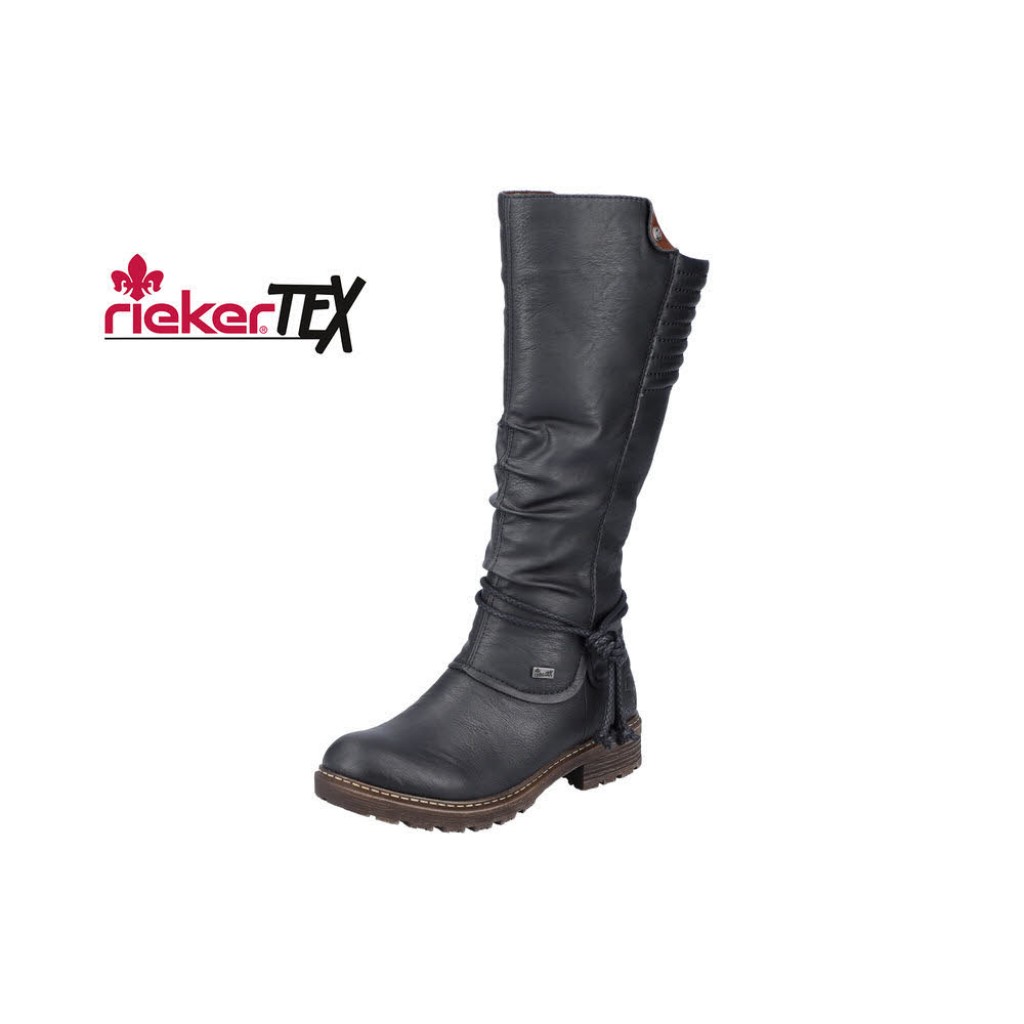 D Schaftstiefel TEX  schwarz Weit eF