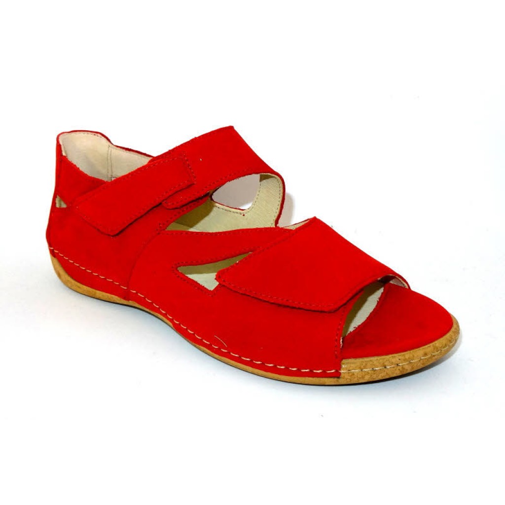 D Sandal Leder       rot