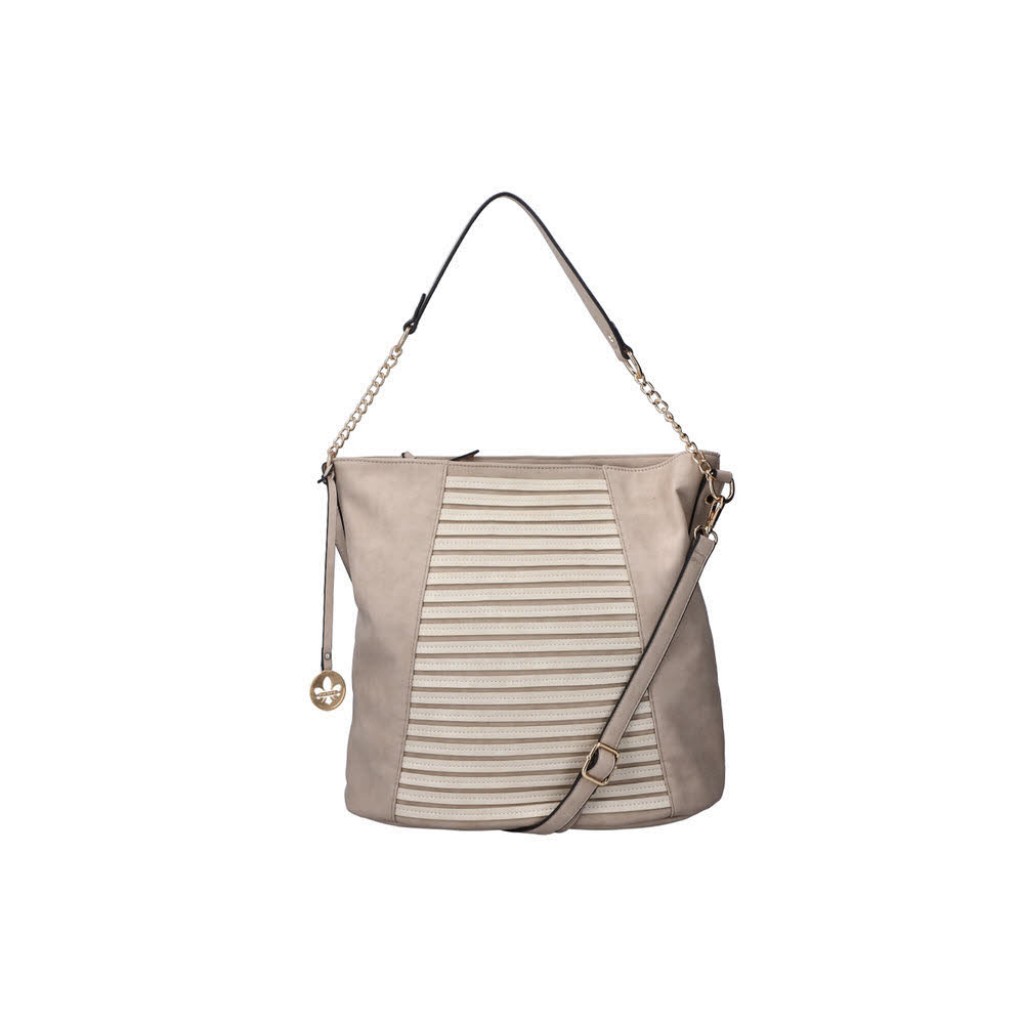 H Handtasche Synth   beige