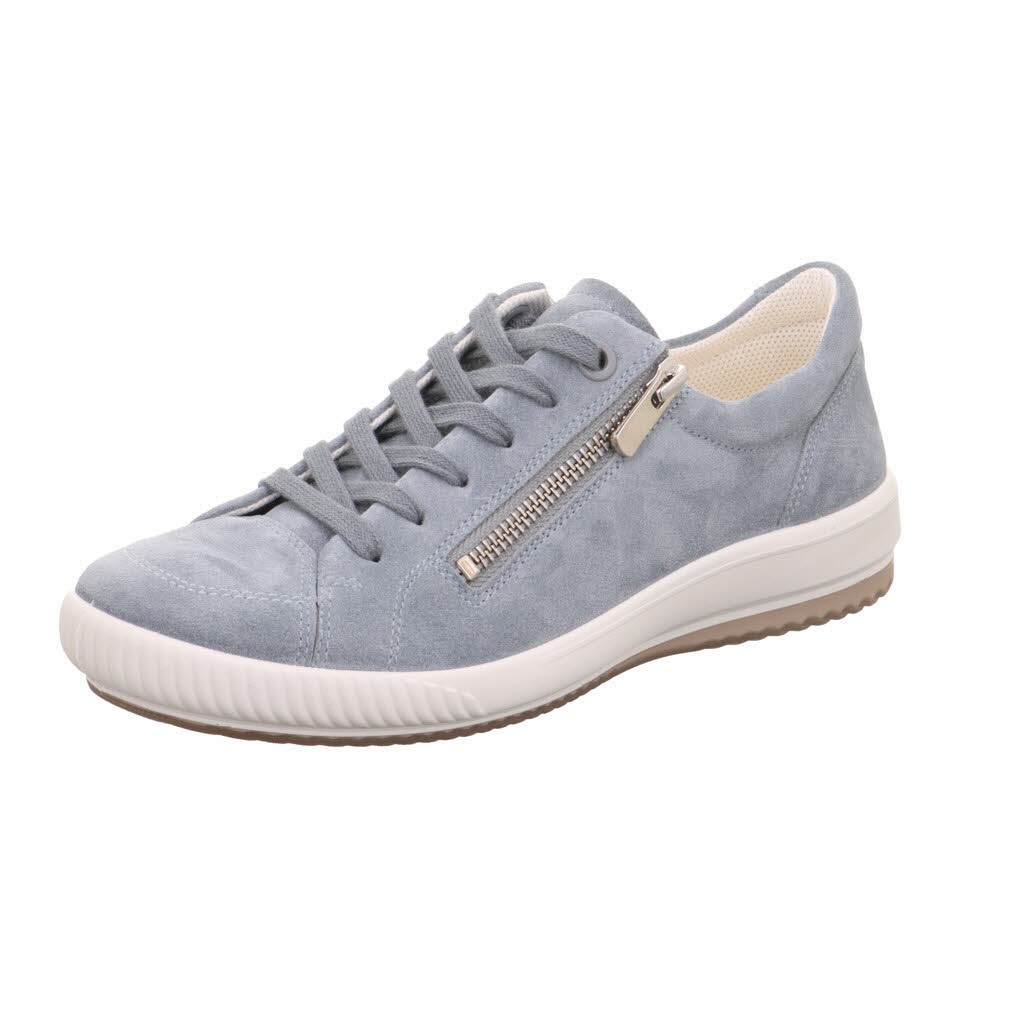 D Halbschuh Velour   blau