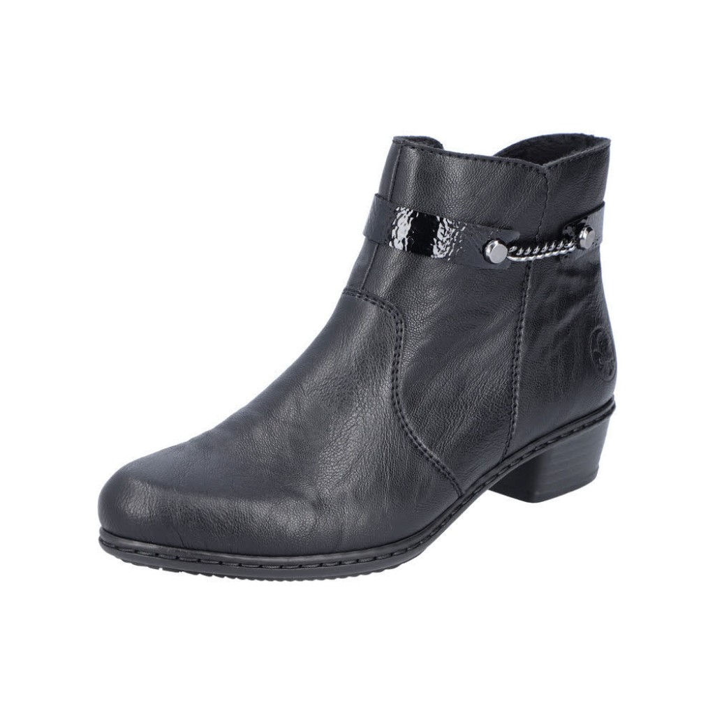 D Stiefelette Synth  schwarz