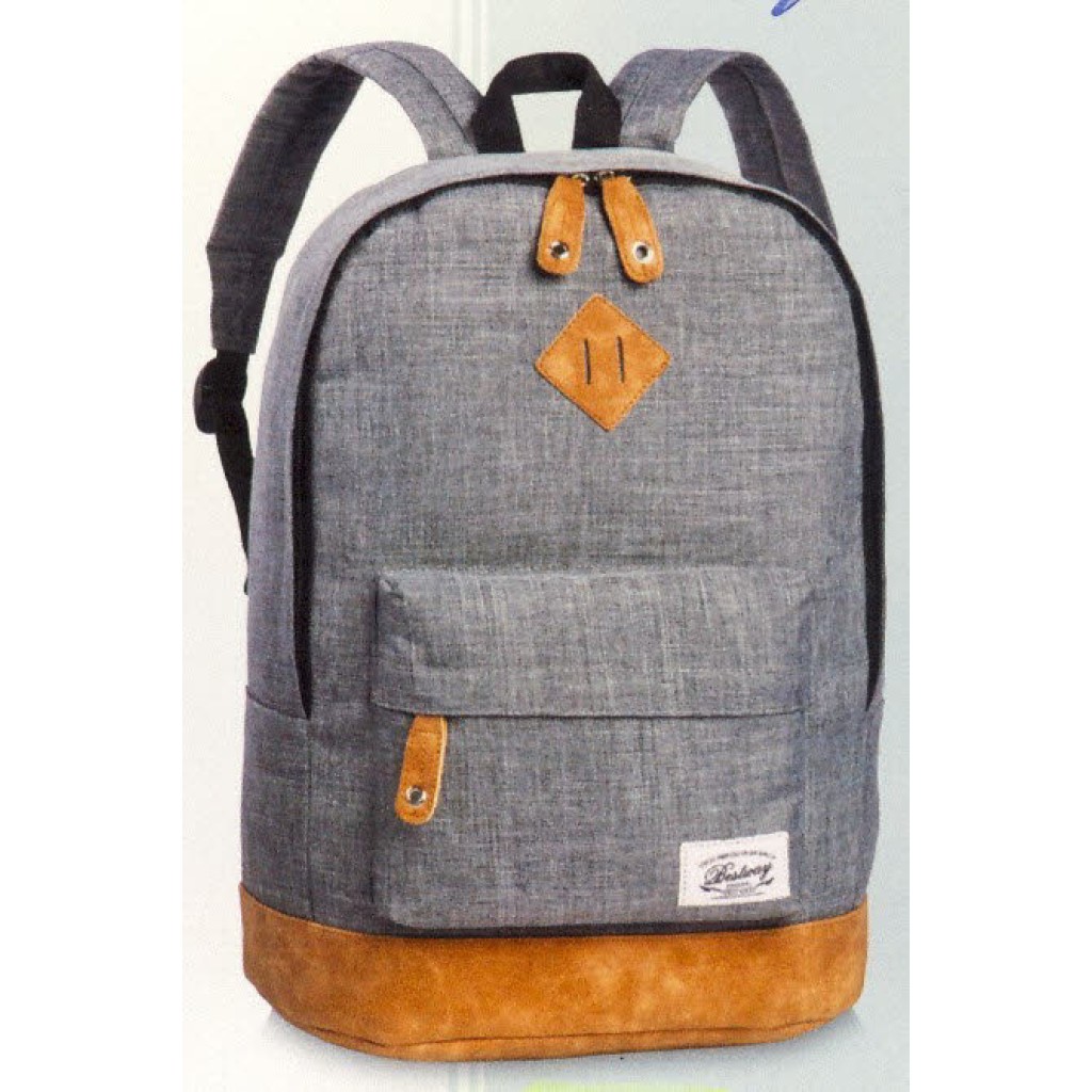 Rucksack Textil      grau-orange